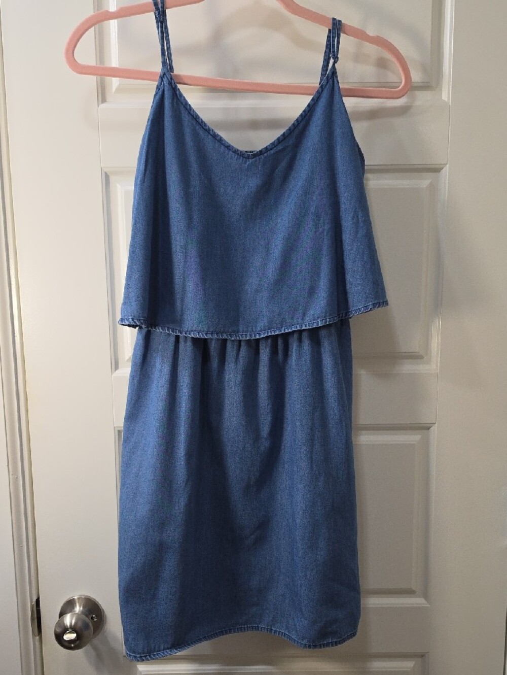 Old Navy Light Denim Layered Sundress | Size Small - Picture 5 of 7